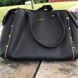 AVON Black Representative Bag w/ shoulder strap